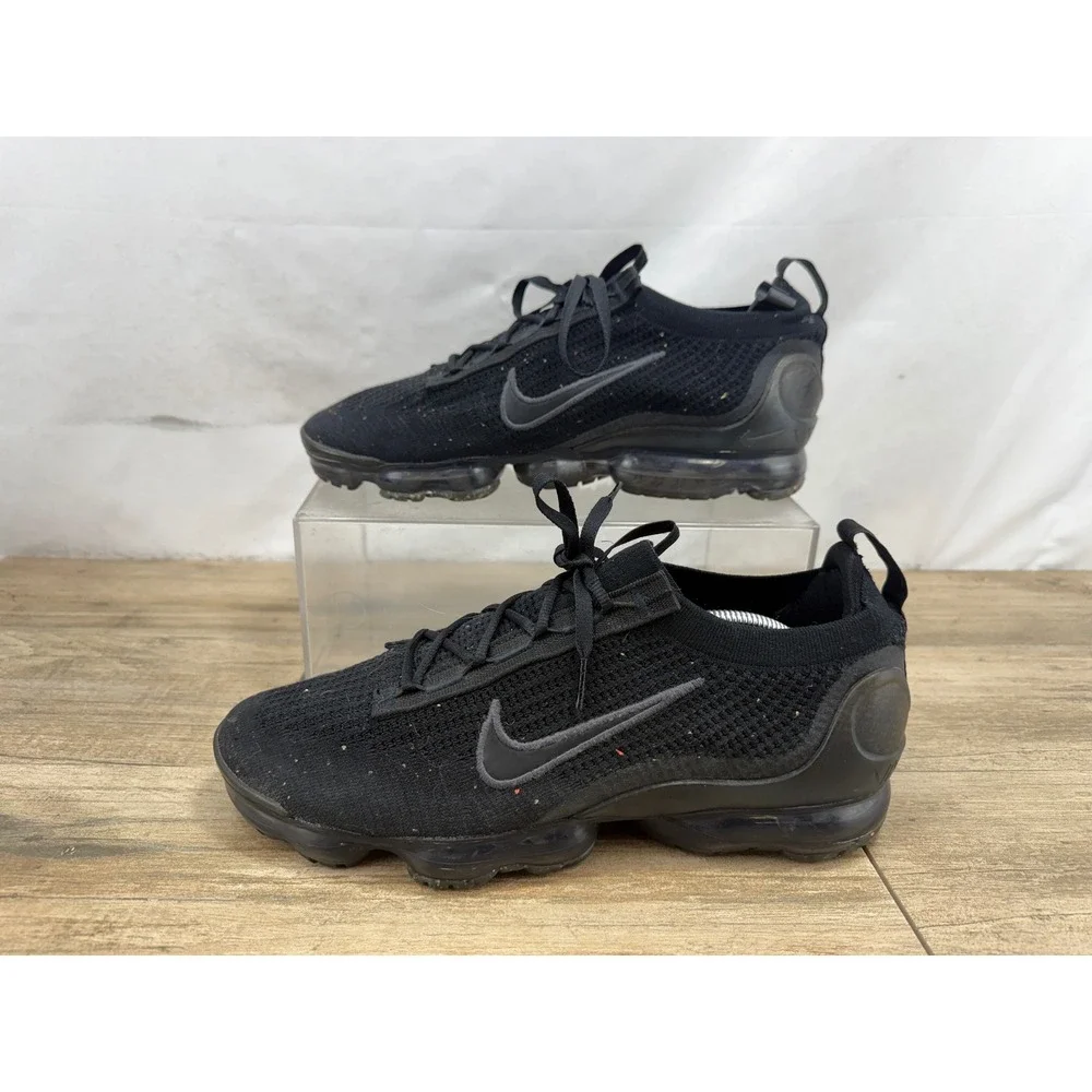 Nike Air VaporMax 2021 FK Triple Black Flyknit Running DH4084-001 Mens 11.5